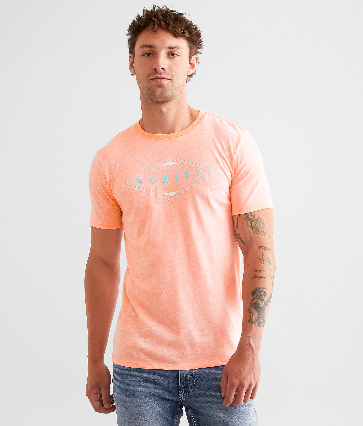 Shop Hurley OAO Outline T-Shirt In Black - Fast Shipping & Easy Returns