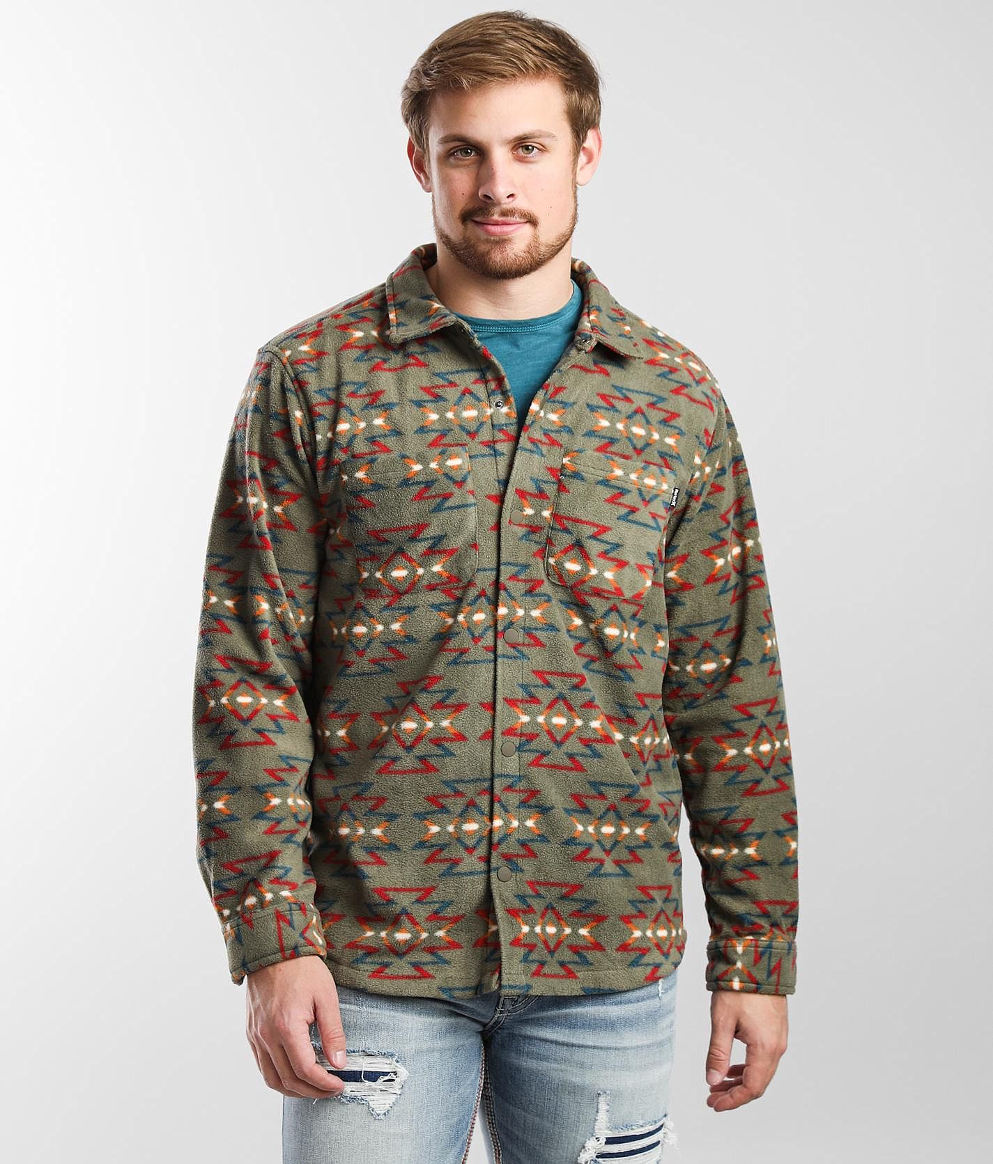 Hurley Santa Cruz Windchill Flannel Shirt - Men's Shirts in Light