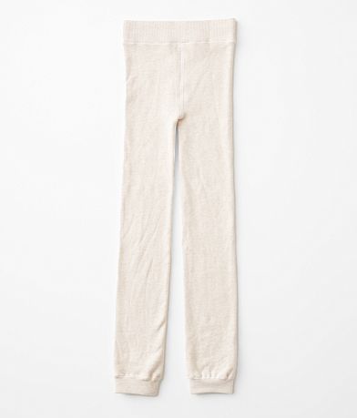Little Lemon Girls - Faux Fur Lined Leggings front view