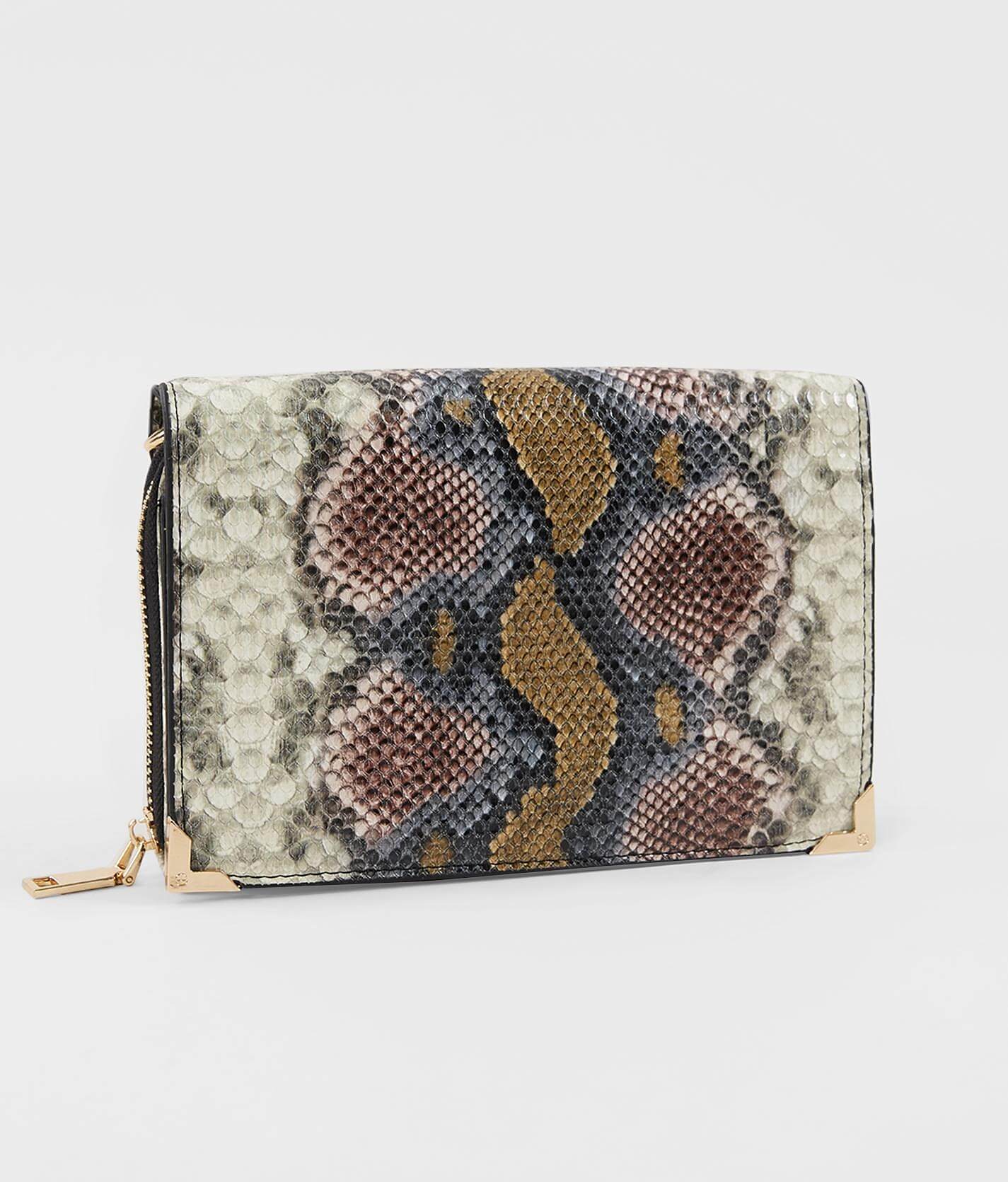 faux snakeskin purse