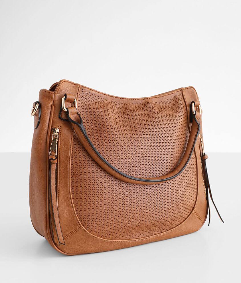 Urban Expressions Laser Cut Purse Women S Bags In Cognac Buckle