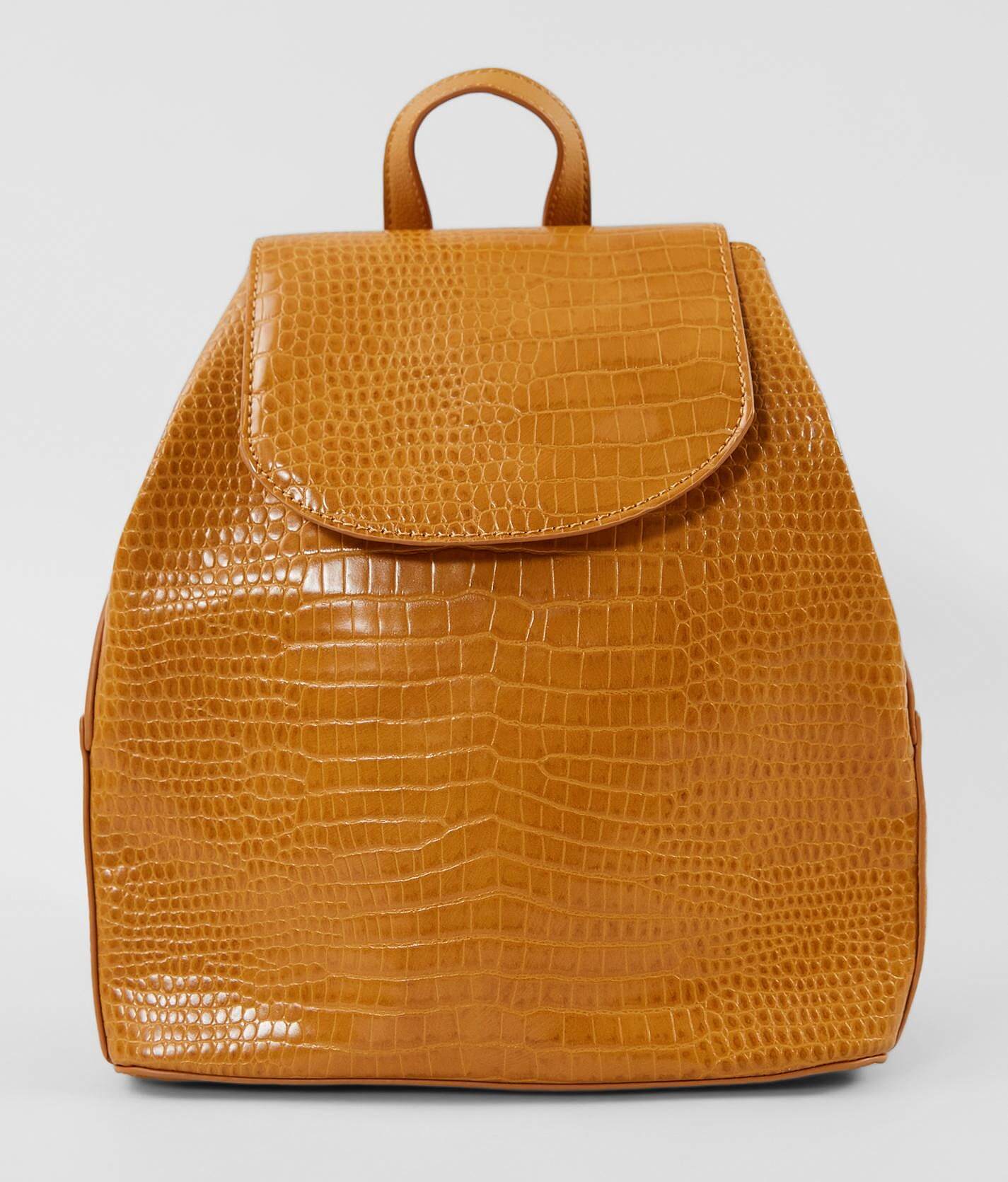 crocodile print backpack