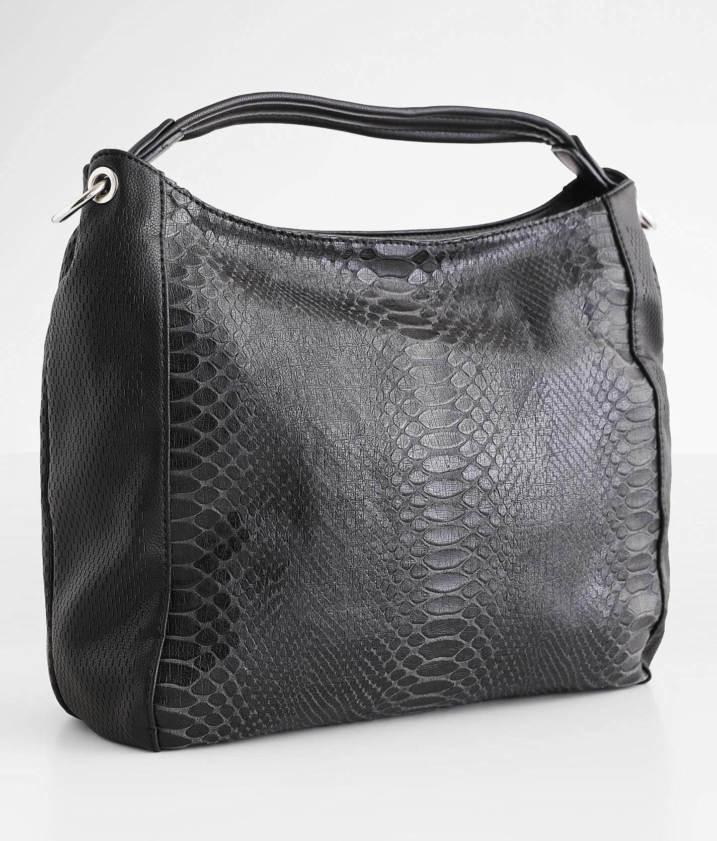 Urban Expressions Black and Snake Print Women\'s Backpack Mini Backpack Snake Embossed & Black Soft by Manu Atelier main image 4