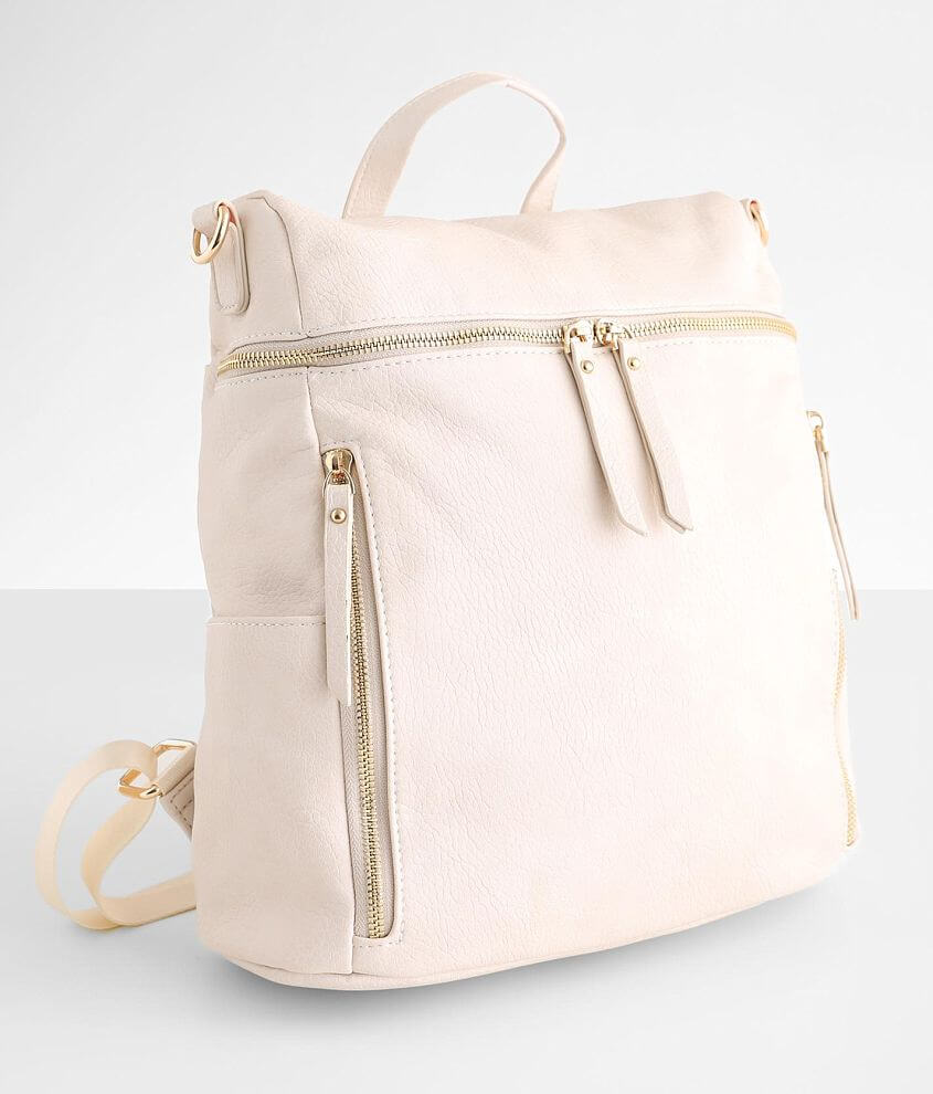 Eco Leather Backpack Women Women Backpack Beige Backpack 