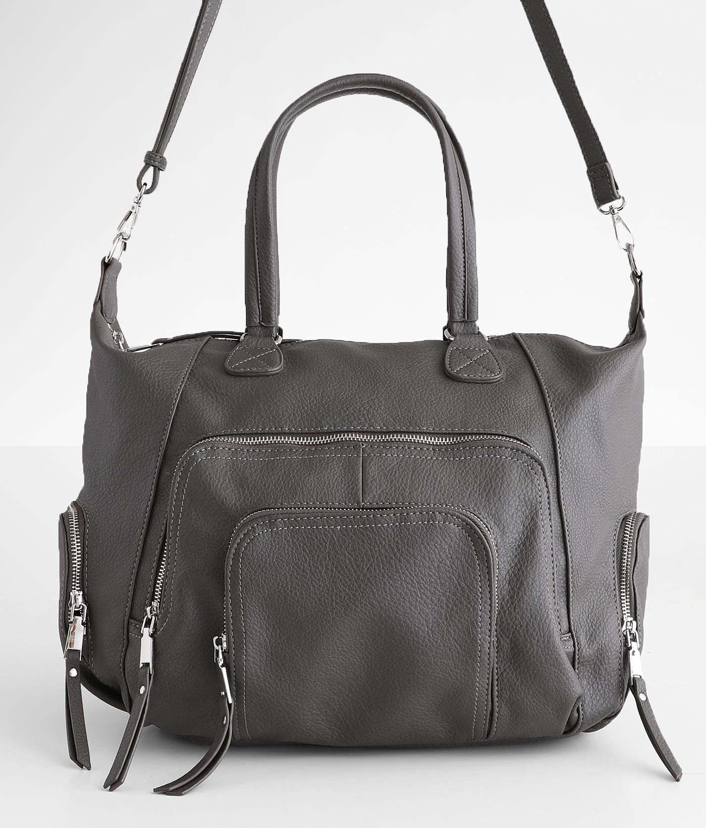 Sac Bandoulière Urban Expressions - Cuir Vegan Vert Bleuté - Taille Large - Occasion Bon état
