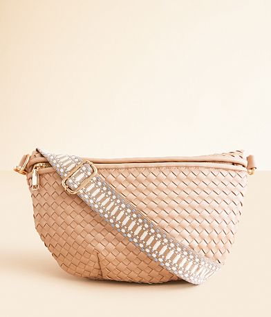 Urban Expressions Weaved Crossbody Purse front view