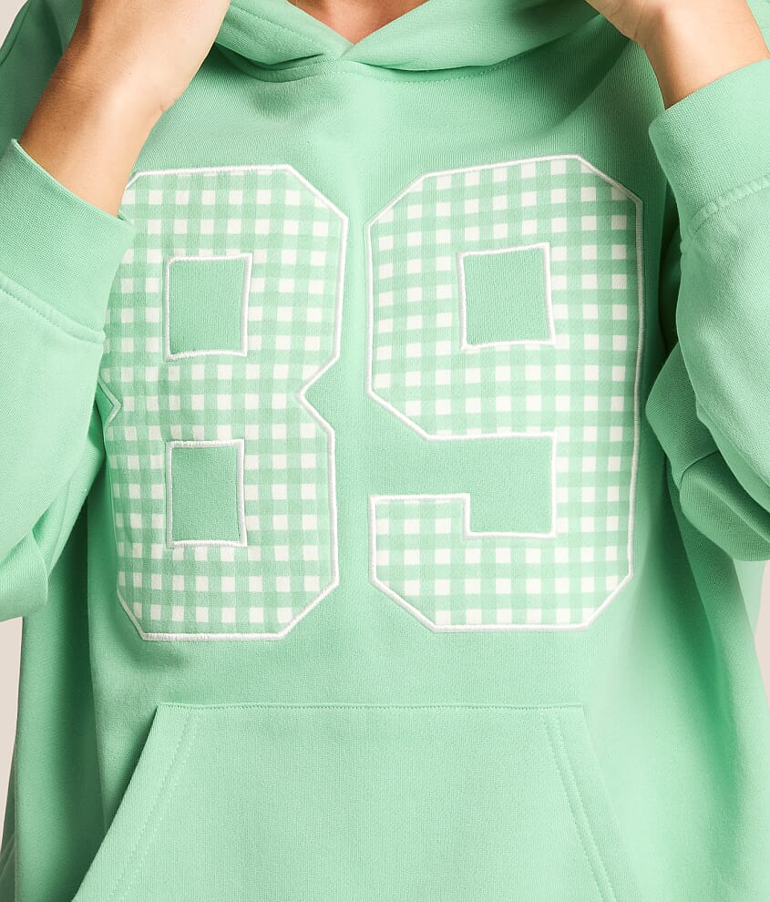 89 Gingham Hooded Sweatshirt