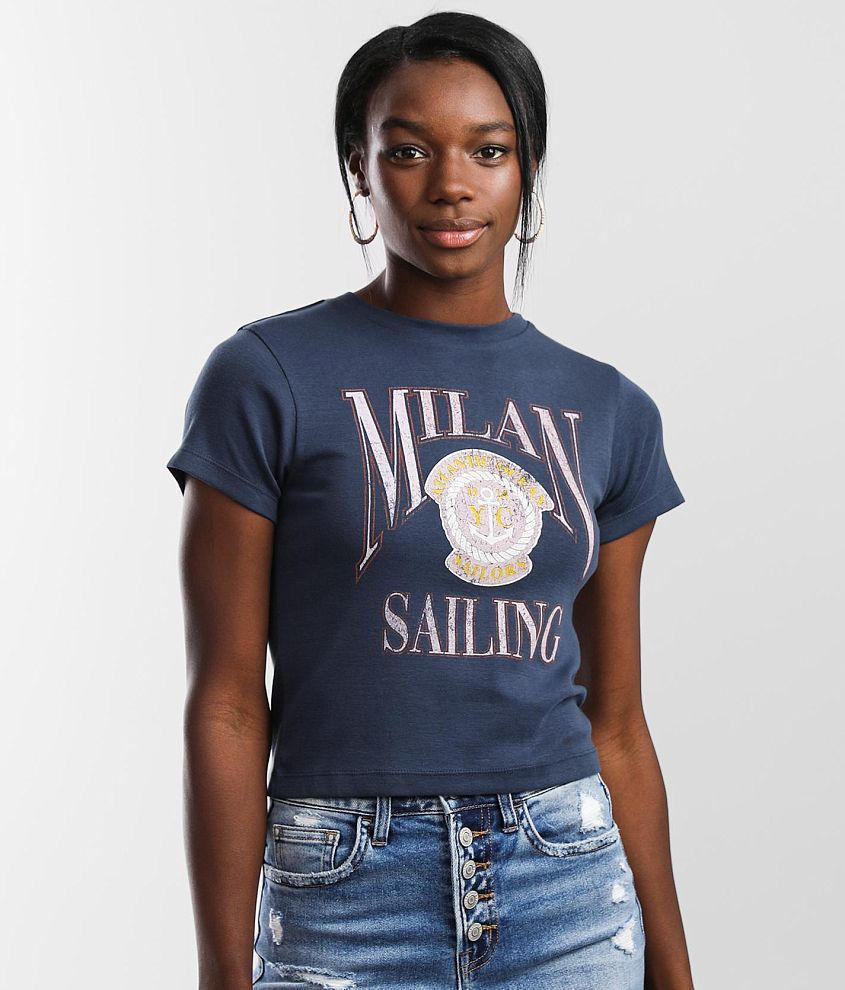FITZ + EDDI Milan Sailing T-Shirt - Women's T-Shirts in Blue Wing Teal