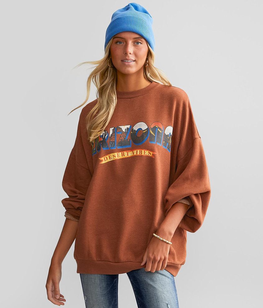 Modish Rebel Arizona Oversized Sweatshirt Women s Sweatshirts in