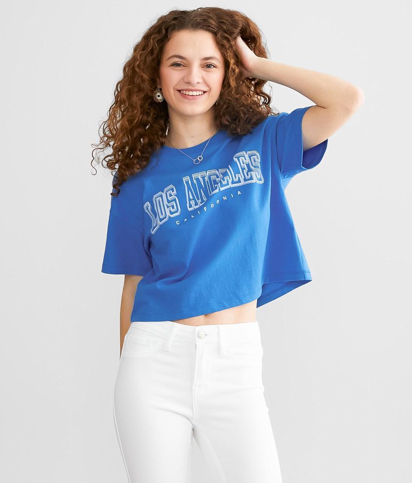 Fitz + Eddi Los Angeles T-Shirt - Blue Large, Women's