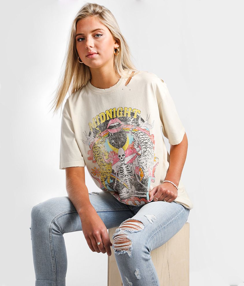 Modish Rebel Midnight Dreamer Oversized T-Shirt front view