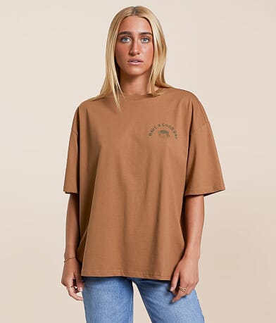 Modish Rebel Have A Good Day Oversized T-Shirt front view