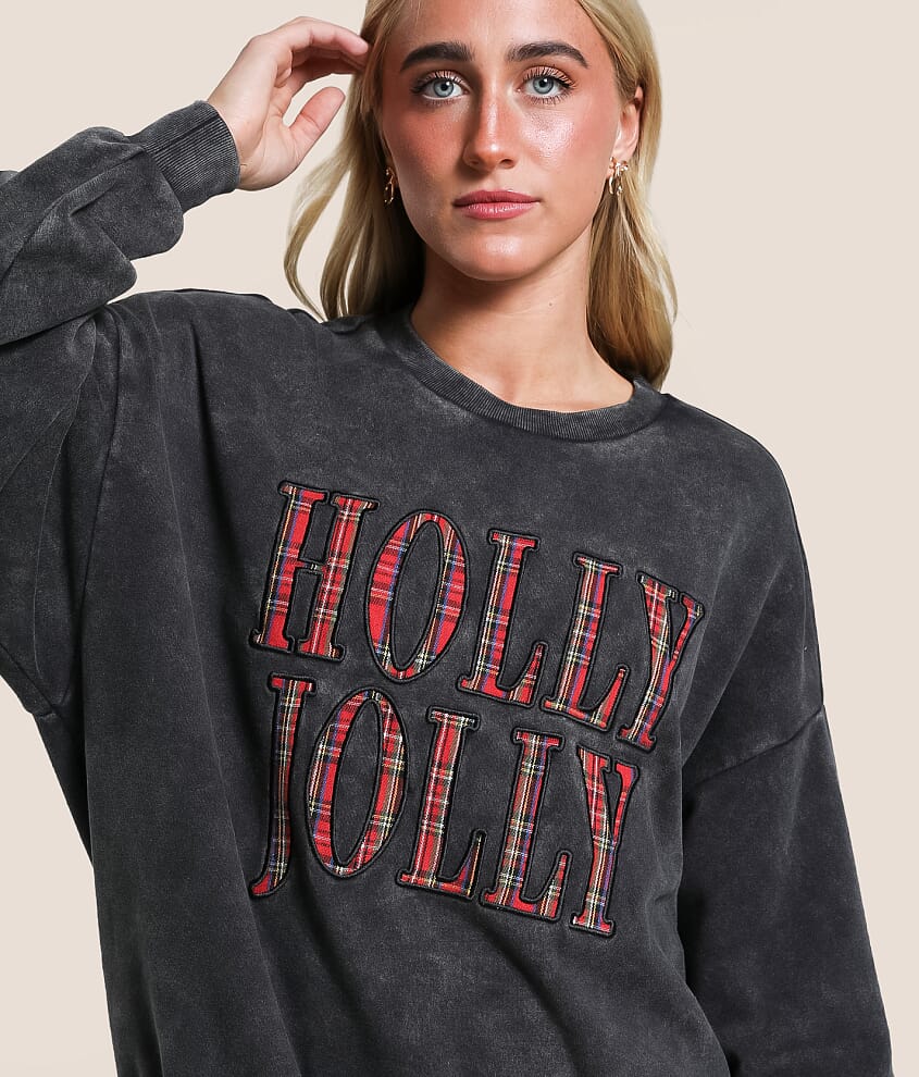 Holly Jolly Oversized Pullover