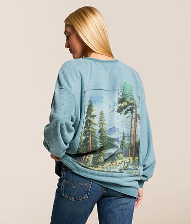 Modish Rebel Good In The Woods Oversized Pullover front view