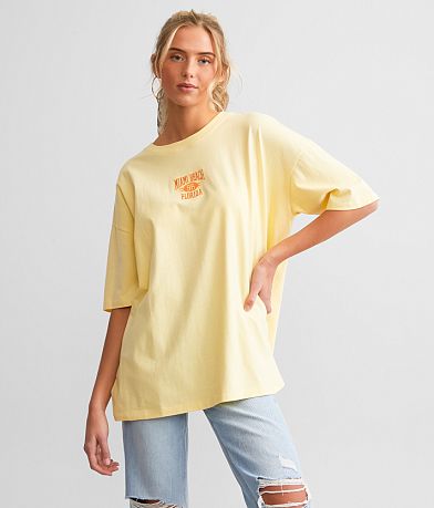 FITZ + EDDI Miami Beach Florida T-Shirt - One Size front view