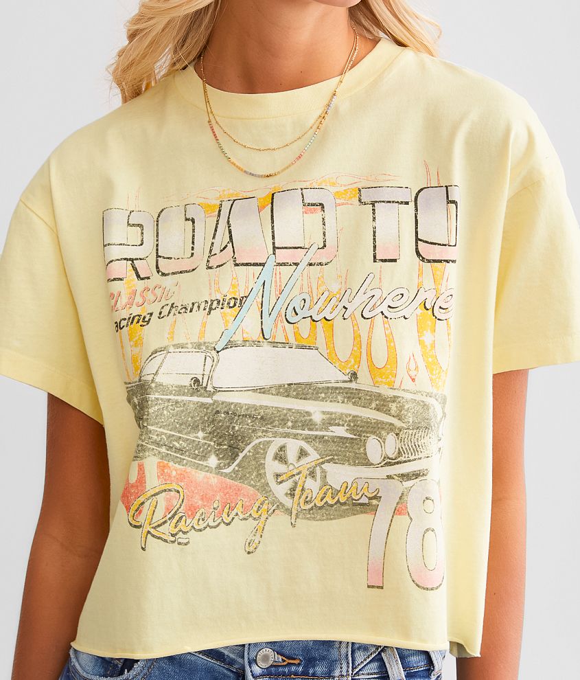 Road To Racing Cropped T-Shirt