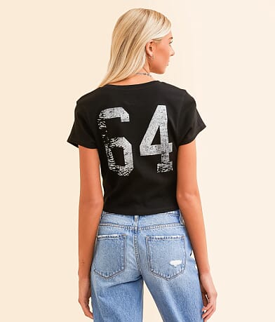 Modish Rebel Athletic Division Cropped T-Shirt back view