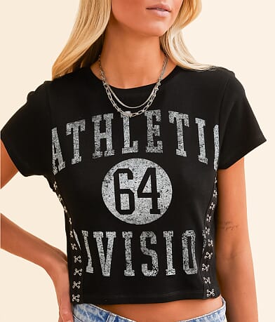 Modish Rebel Athletic Division Cropped T-Shirt misc detail 1 view