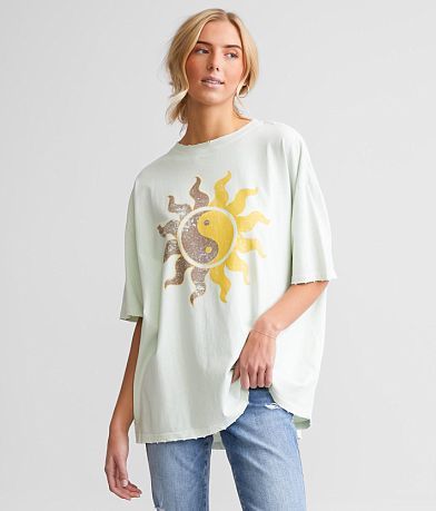 Modish Rebel Sun & Moon T-Shirt front view
