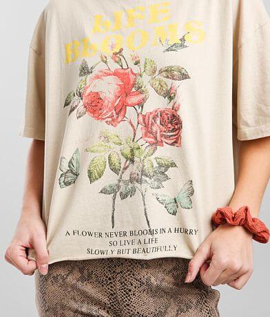 Urban Nation Life Blooms Oversized T-Shirt MISC_DETAIL_1
