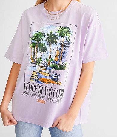 Modish Rebel Venice Beach Club Oversized T-Shirt MISC_DETAIL_1