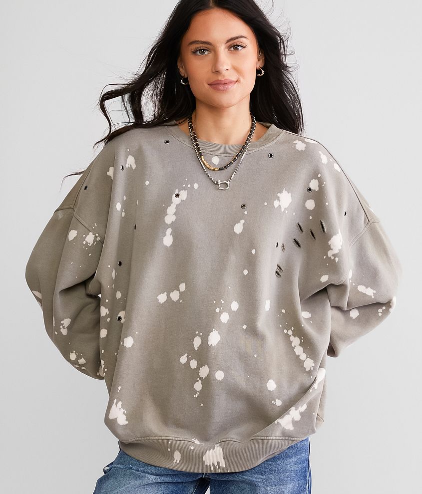 Bleach Washed Pullover