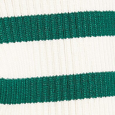 Green Cream Stripe