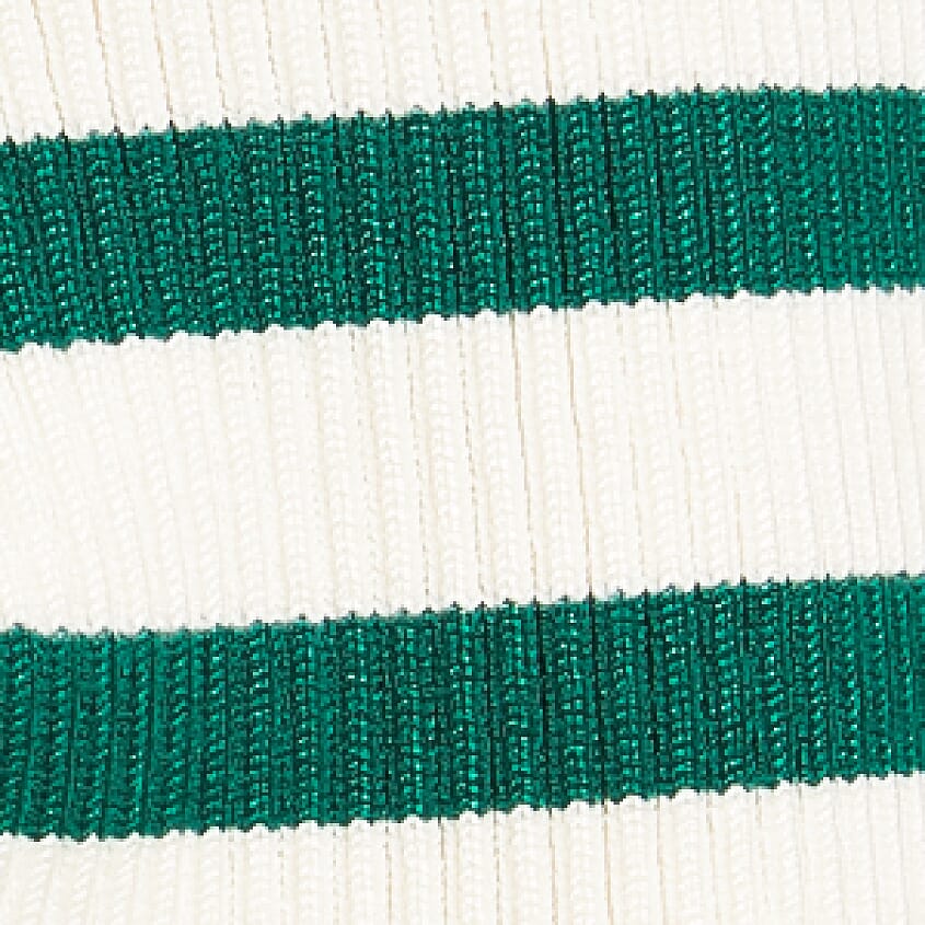 Green Cream Stripe