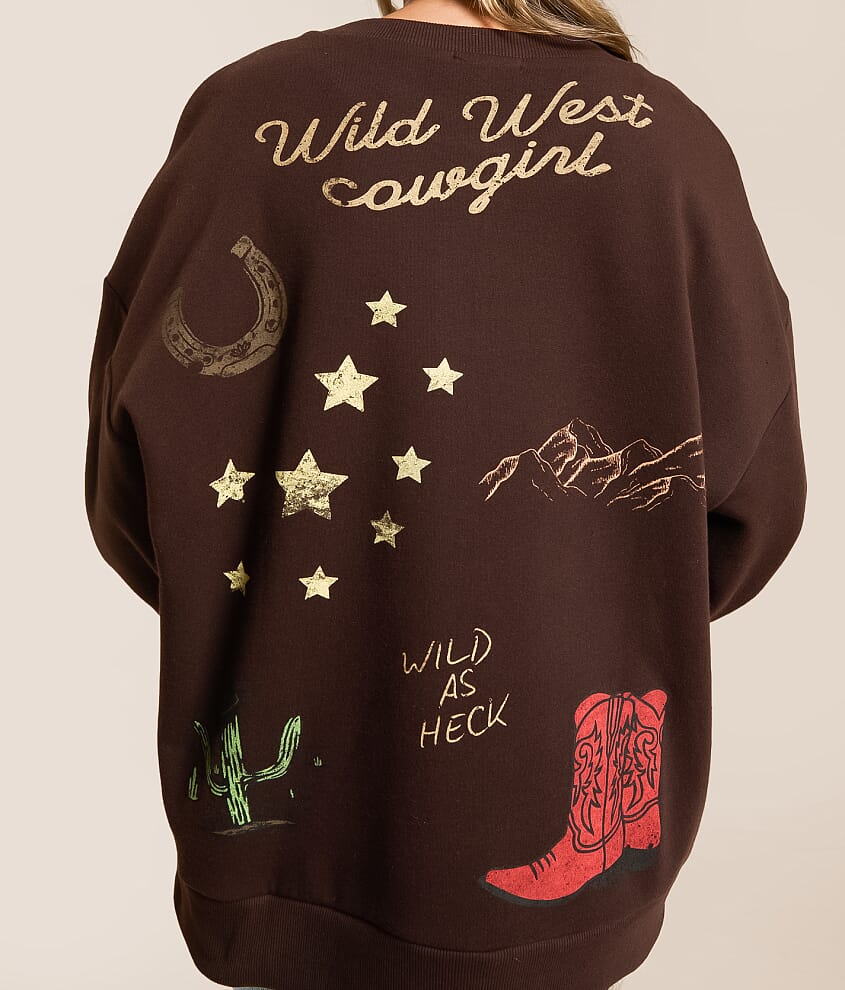 Howdy Tattoo Oversized Pullover - thumbnail 3