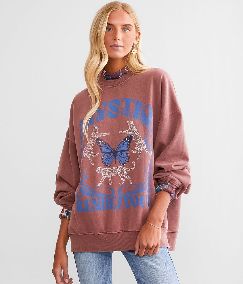 Modish Rebel Mystic Rendezvous Oversized Pullover front view