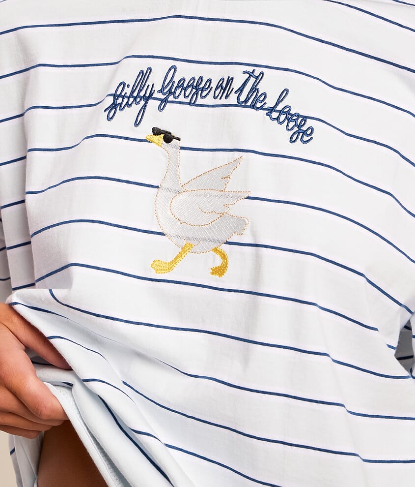 Silly Goose On The Loose Striped T-Shirt
