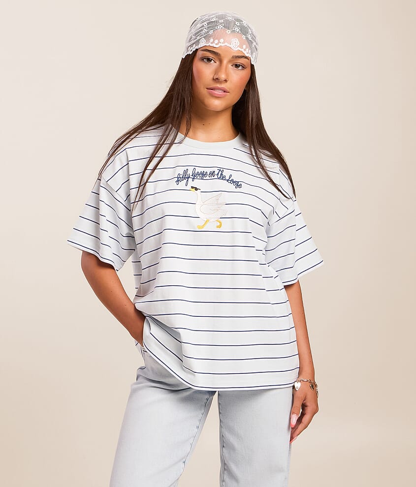 Silly Goose On The Loose Striped T-Shirt