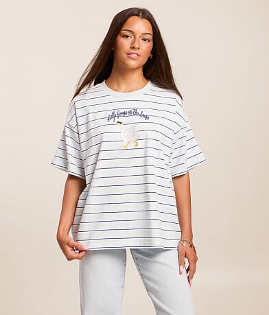 Silly Goose On The Loose Striped T-Shirt thumbnail 2