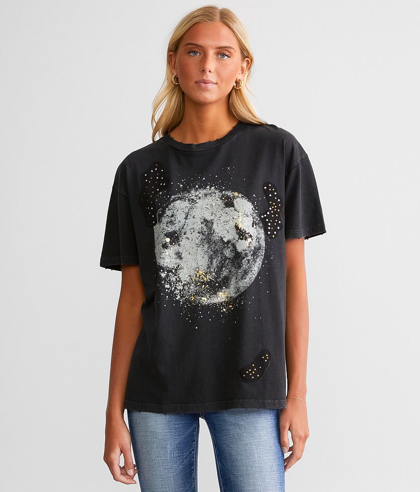 Modish Rebel Moon T-Shirt front view