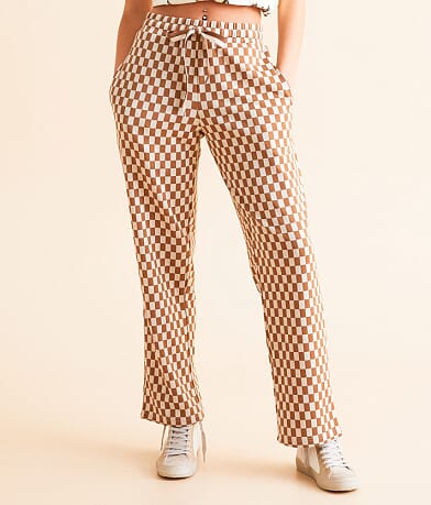 Modish Rebel Checkered Pant front view