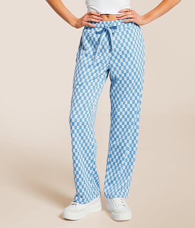 Modish Rebel Checkered Pant front view