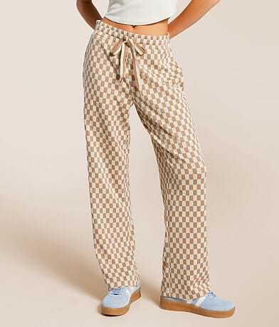 Modish Rebel Checkered Pant front view