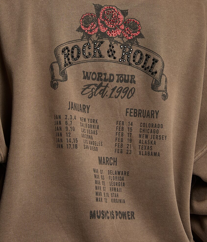 Rock & Roll Hard Oversized Pullover