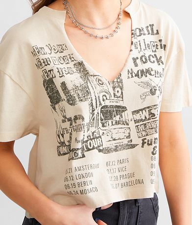 Modish Rebel Punk Rock Tour Cropped T-Shirt MISC_DETAIL_1