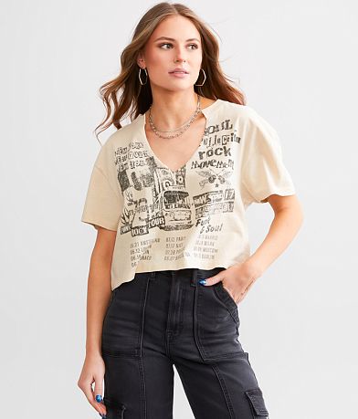 Modish Rebel Punk Rock Tour Cropped T-Shirt FULL_LEFT_SIDE