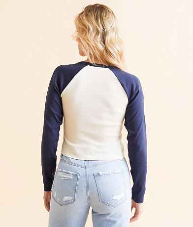 FITZ + EDDI Brooklyn Bridge Cropped Raglan T-Shirt BACK