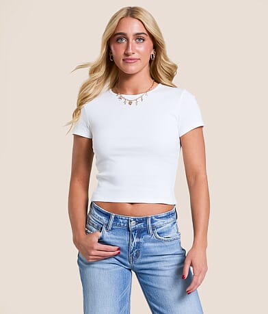 FITZ + EDDI Fitted Baby T-Shirt front view
