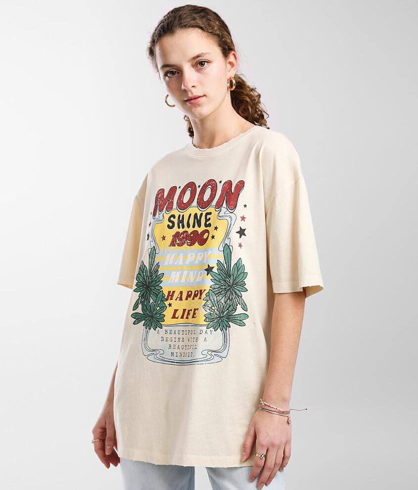 Modish Rebel Moonshine Happy Mind T-Shirt front view