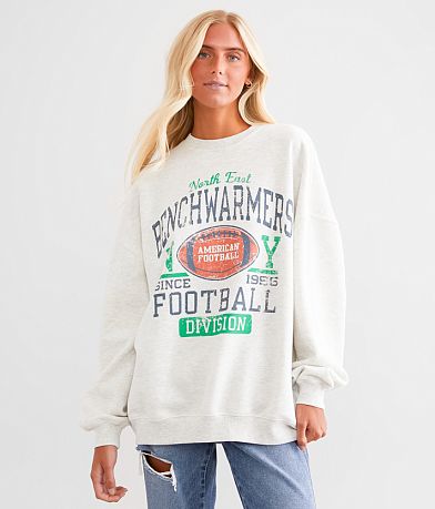 Modish Rebel Benchwarmers Football Oversized Pullover full right side view