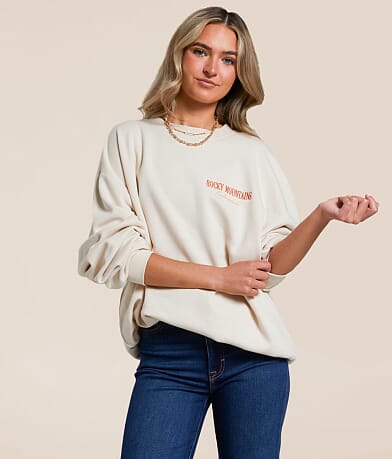 Modish Rebel Rocky Mountain Oversized Pullover front view