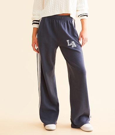 FITZ + EDDI LA Varsity Washed Sweatpant full left side view