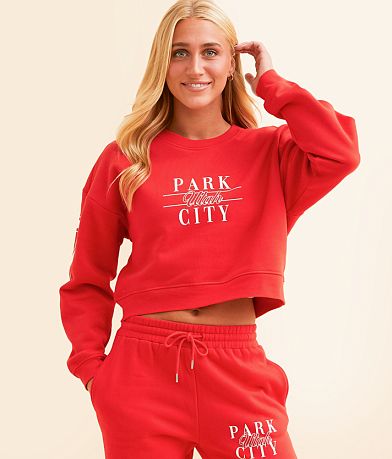 FITZ + EDDI Park City Utah Cropped Pullover front view