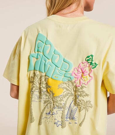 Modish Rebel Good Times Oversized T-Shirt BACK