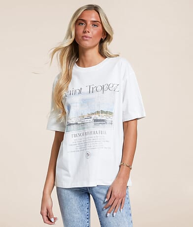 Modish Rebel Saint Tropez Oversized T-Shirt front view