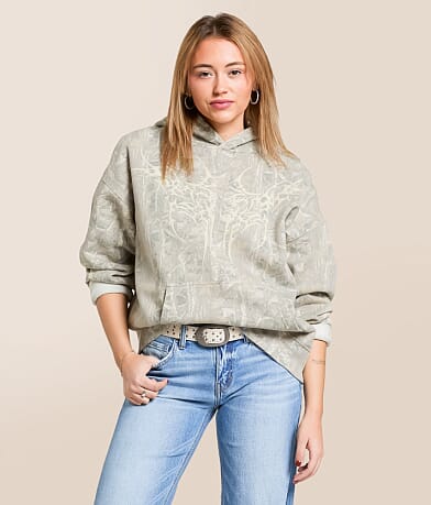 Modish Rebel Gilded Intent Camo Hooded Sweatshirt front view